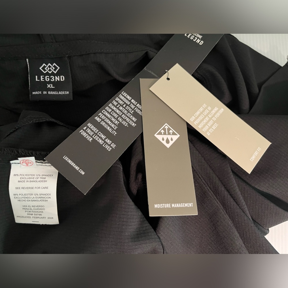 LEG3ND STRETCH FULL ZIP LONG SLEEVE WATER-RESISTANT UNLINED HOODED JACKET - Picture 14 of 16